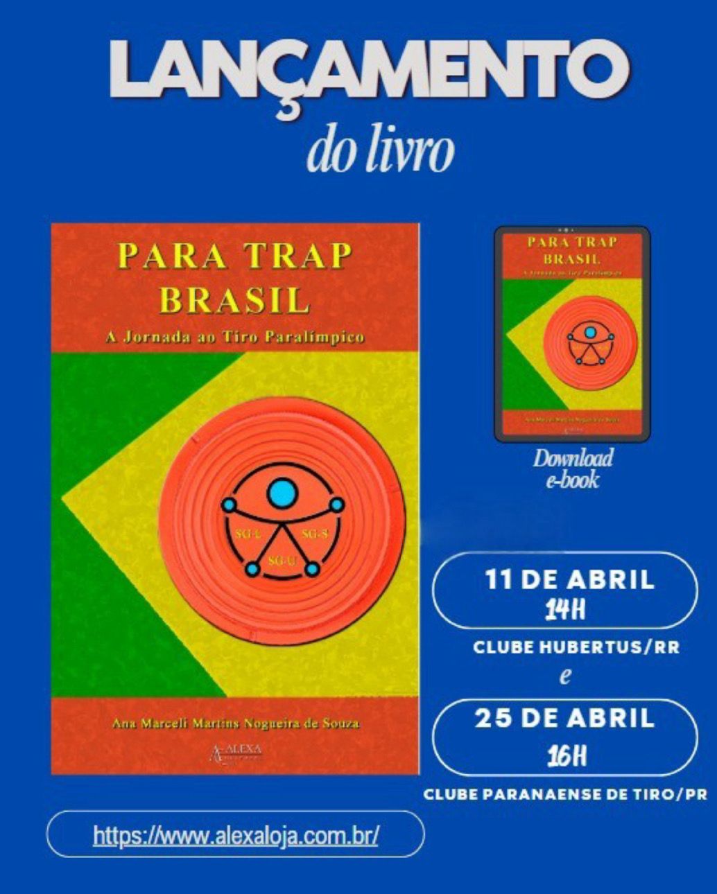 ATLETA ANA MARCELI LANÇA O LIVRO 'PARA TRAP BRASIL: A JORNADA DO TIRO PARALÍMPICO'