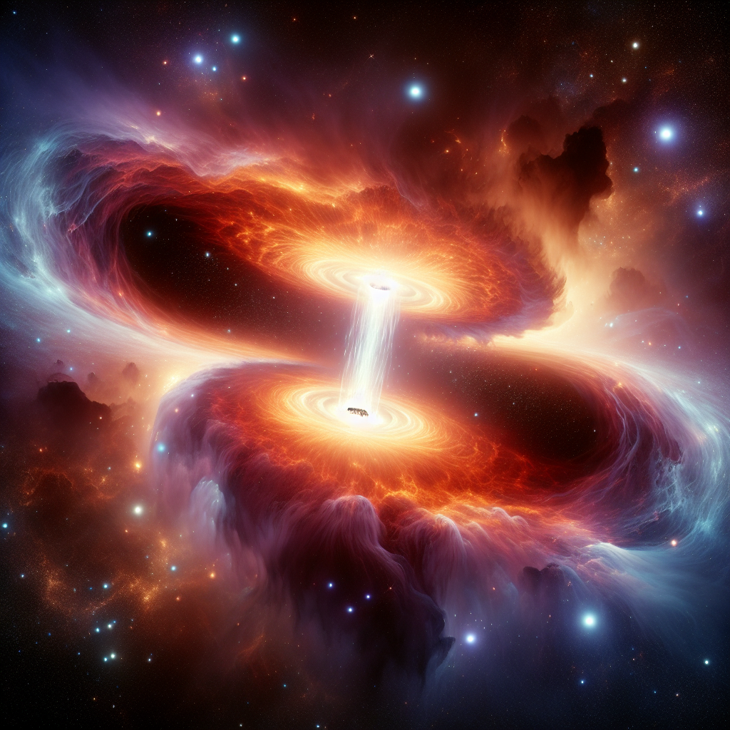 Quasars em Dança: A Fusão de Dois Gigantes Cósmicos