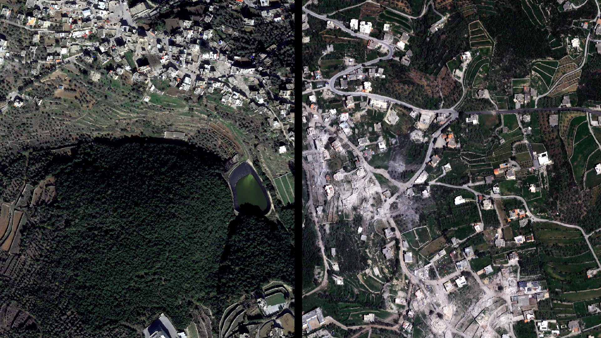 Destruição em Massa: Imagens de Satélite Revelam Impacto do Conflito em Cidades do Sul do Líbano
