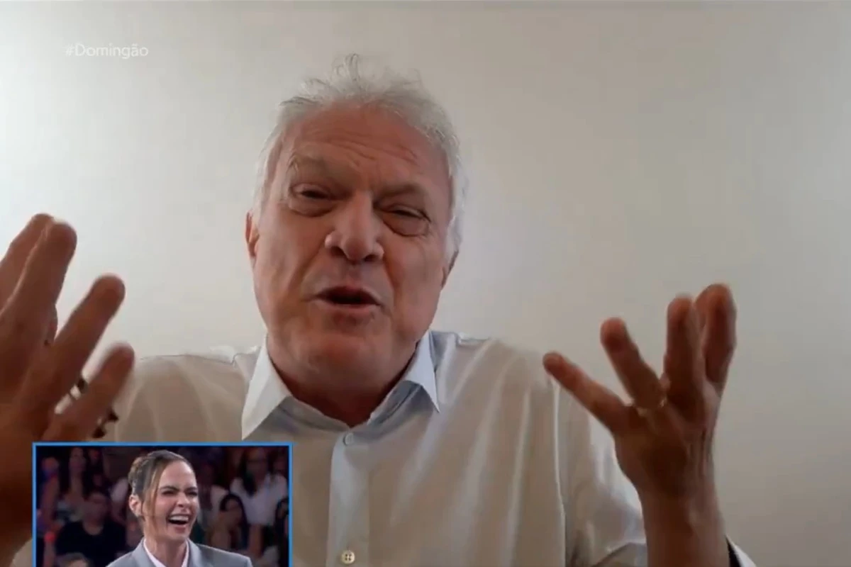 Pedro Bial emociona em discurso para Ana Paula Renault durante o Domingão com Huck