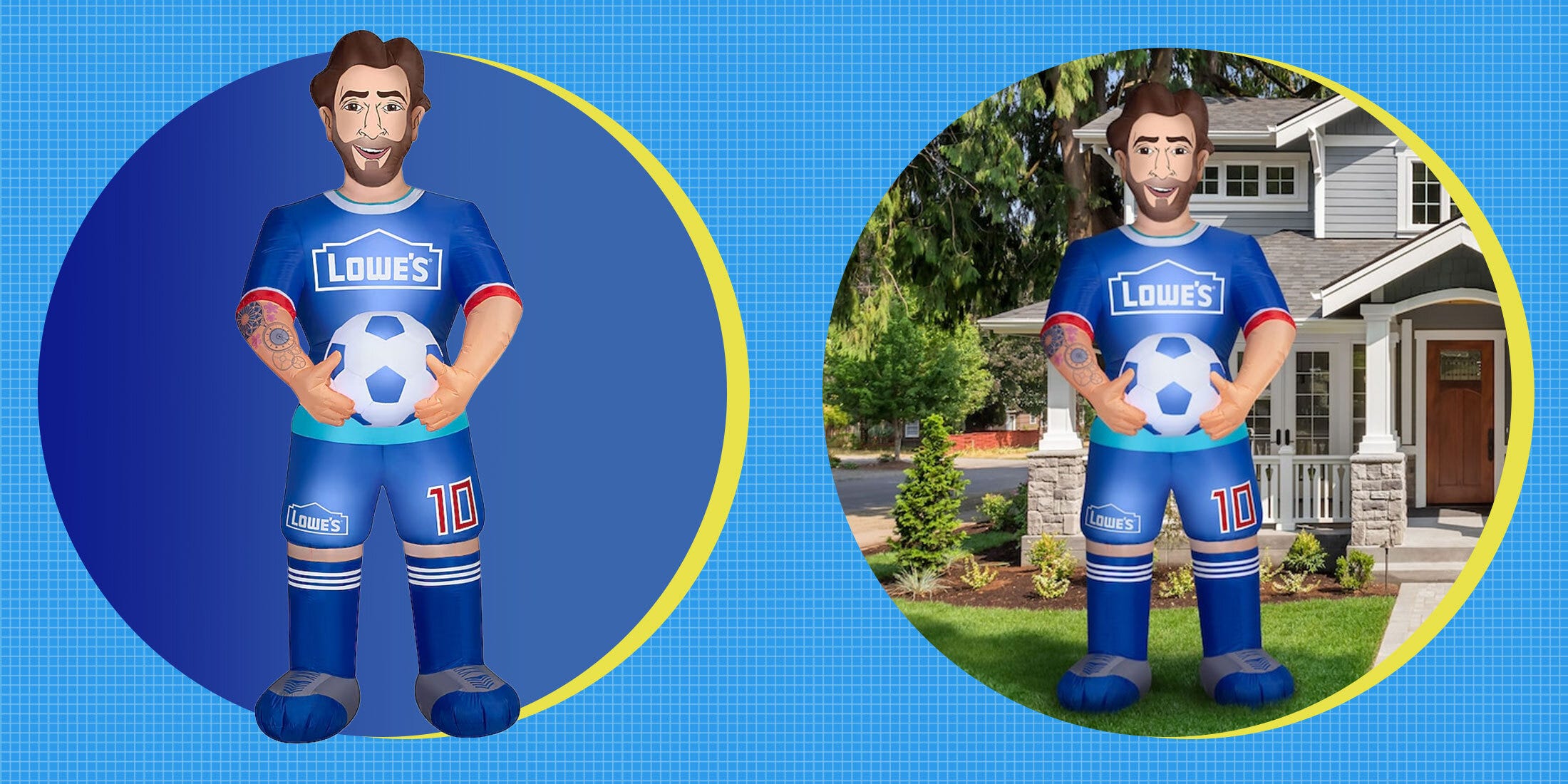 A Novidade do Mundo do Futebol: Inflável do Lionel Messi Chega às Lojas Lowe's