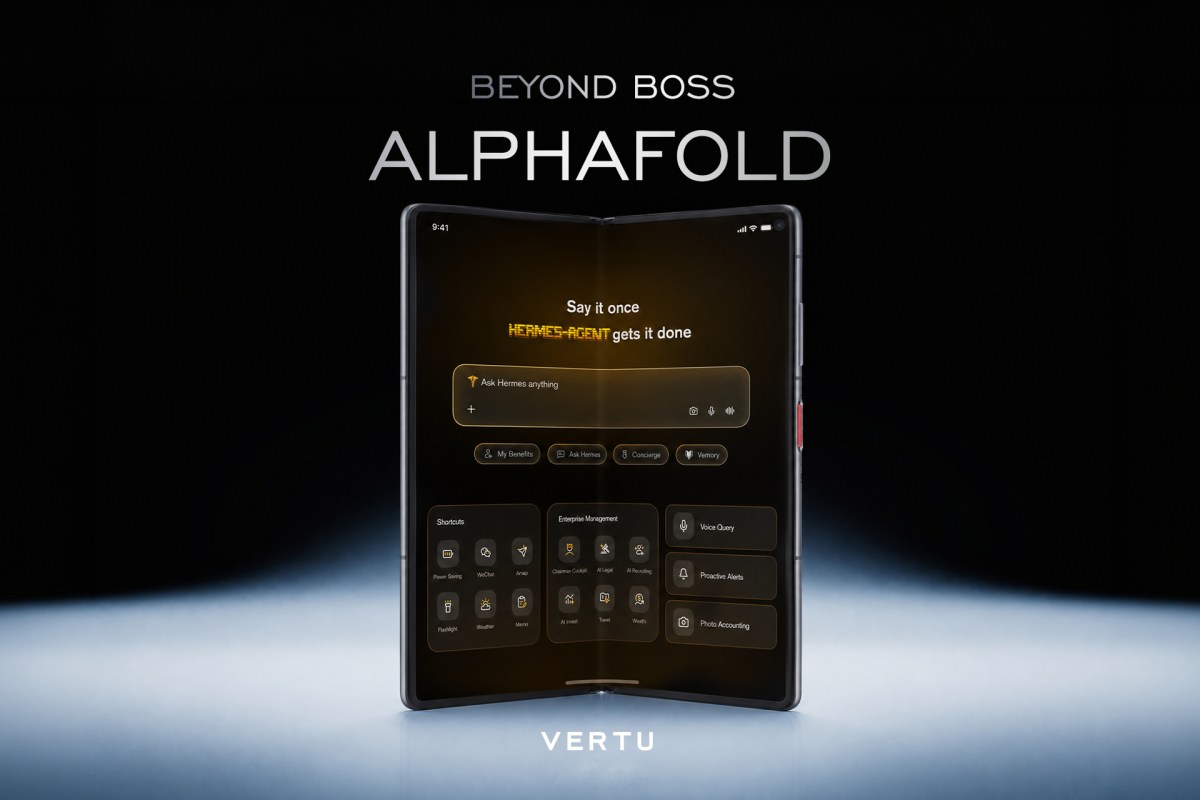 Vertu Apresenta o Futuro: Executivos Administrando Empresas a Partir de um Dispositivo AI Foldable de Luxo