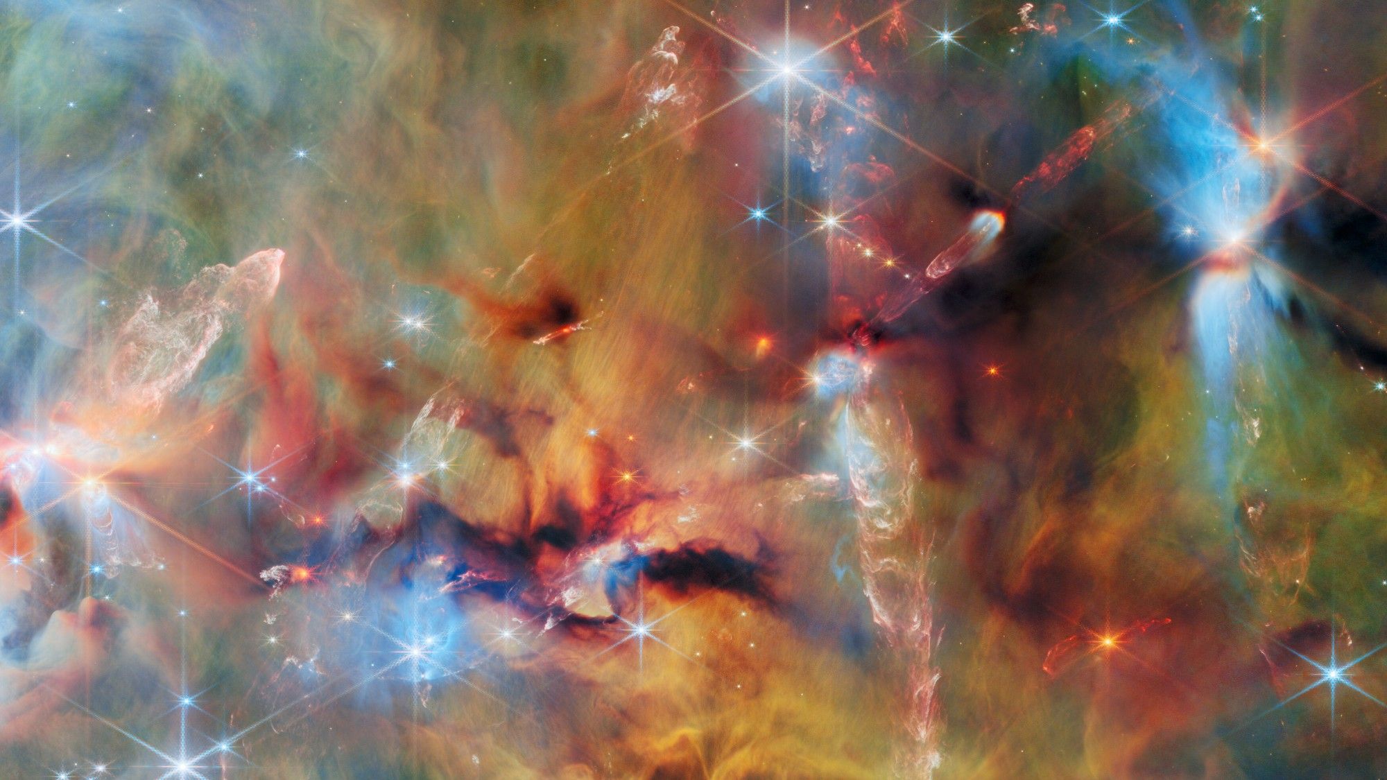 Telescópio James Webb Revela uma Nuvem Cósmica de Criação na Espada de Orion